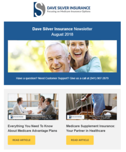Dave Silver Insurance Agency Newsletter - August 2018