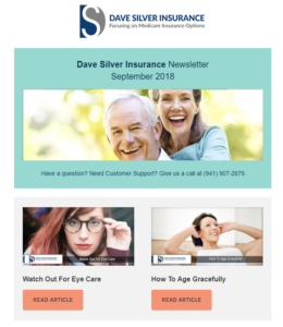 Dave Silver Insurance Agency Newsletter - September 2018