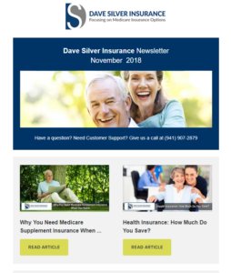 Dave Silver Insurance Agency Newsletter - November 2018